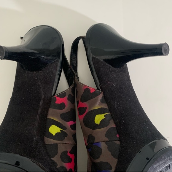 Nine West women’s multicolor animal print platform 4 inch heel size 10 - Picture 4 of 7